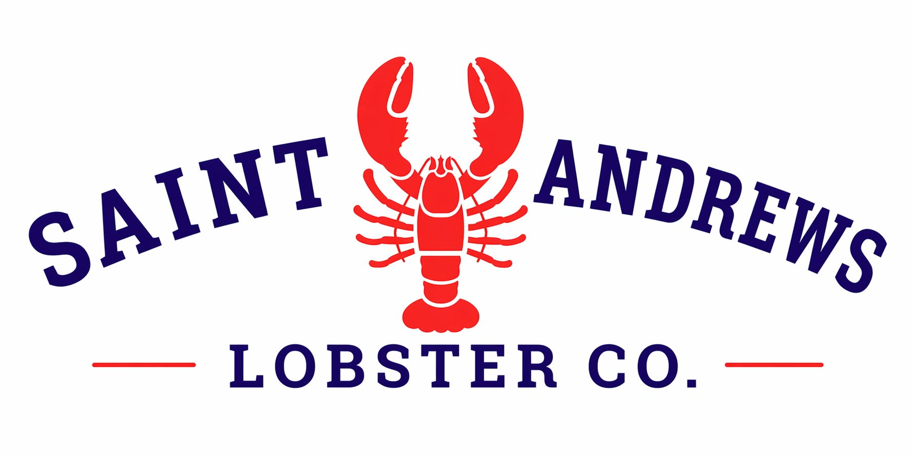 Horizontal Lobster Logo Final Saint Andrews Lobster Co.