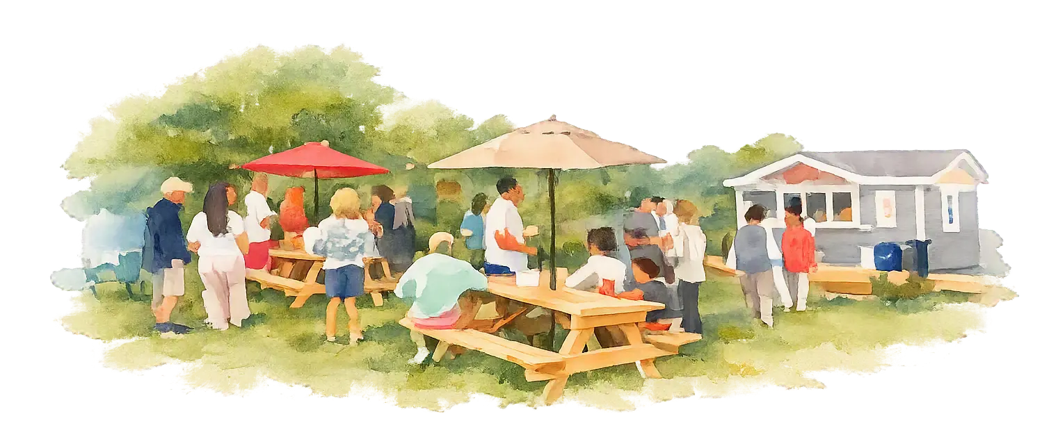 seating_watercolour Saint Andrews Lobster Co.